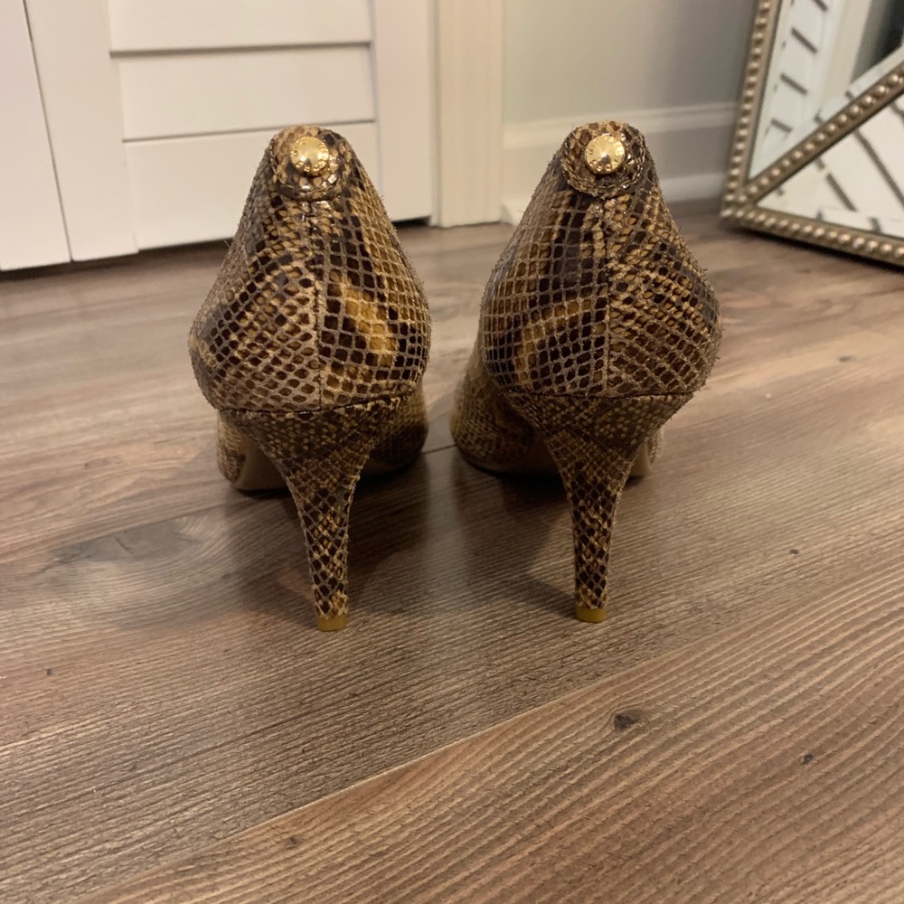 Michael Kors Snakeskin Python Heels - image 3